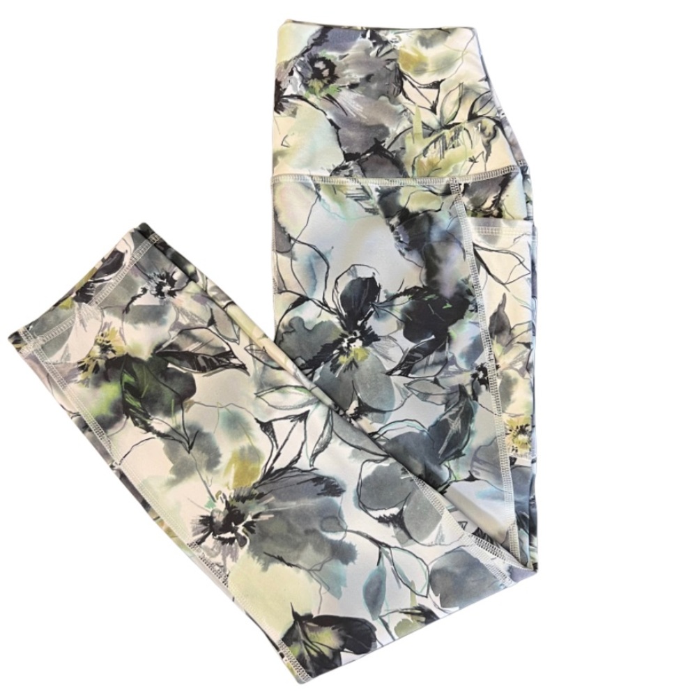 RBK women’s size M floral print workout leggings pants